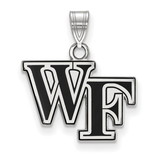 Wake Forest University Demon Deacons Small Pendant in Sterling Silver 1.66 gr