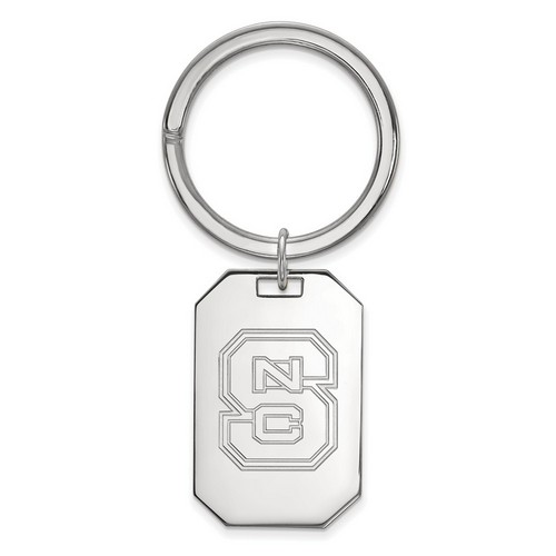 North Carolina State University Wolfpack Key Chain in Sterling Silver 12.28 gr