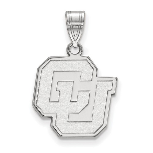 University of Colorado Buffaloes Medium Pendant in Sterling Silver 2.14 gr