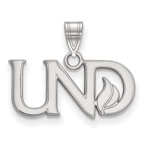 University of North Dakota Fighting Hawks Small Sterling Silver Pendant 1.26 gr