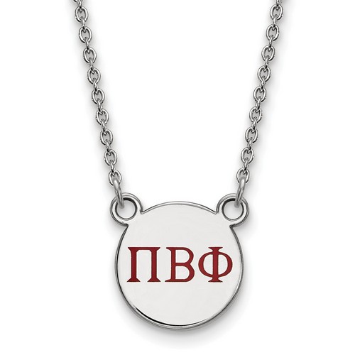 Pi Beta Phi Sorority XS Pendant Necklace in Sterling Silver 3.47 gr