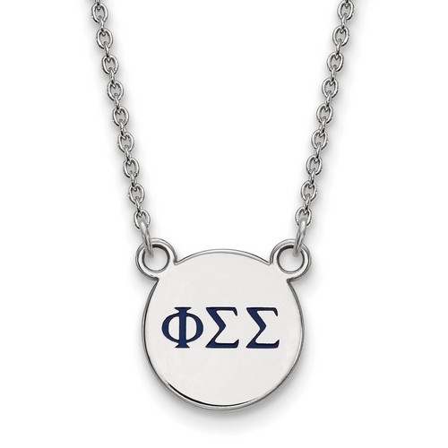 Phi Sigma Sigma Sorority XS Sterling Silver Pendant Necklace 3.34 gr