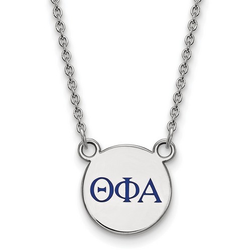 Theta Phi Alpha Sorority XS Sterling Silver Pendant Necklace 3.34 gr