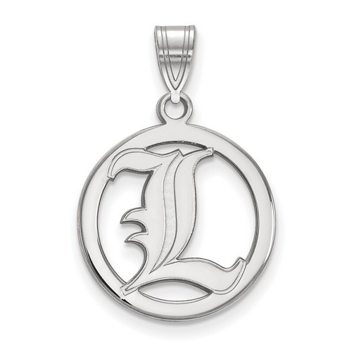 University of Louisville Cardinals Small Sterling Silver Circle Pendant 1.98 gr
