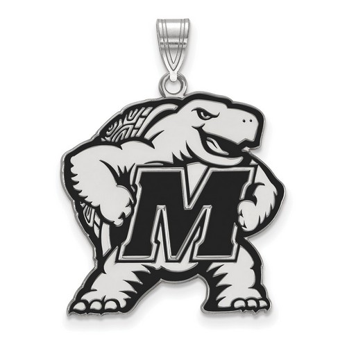 University of Maryland Terrapins XL Pendant in Sterling Silver 4.91 gr