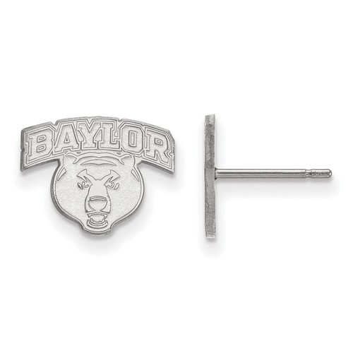 Baylor University Bears XS Post Earrings in Sterling Silver 1.36 gr