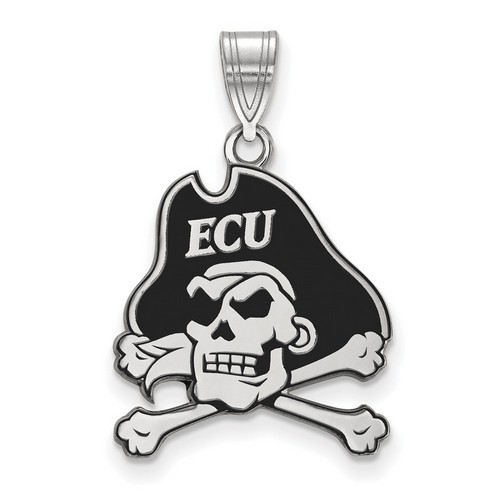 East Carolina University Pirates Large Pendant in Sterling Silver 2.31 gr