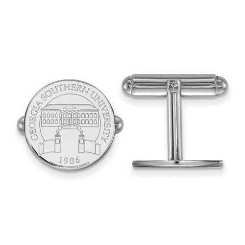 Georgia Southern University Eagles Sterling Silver Crest Disc Cuff Link 7.30 gr