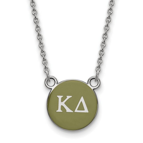 Kappa Delta Sorority XS Pendant Necklace in Sterling Silver 2.75 gr