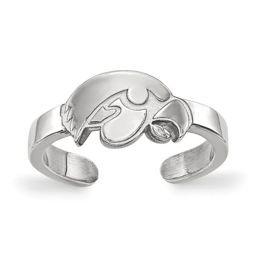 University of Iowa Hawkeyes Toe Ring in Sterling Silver 1.17 gr