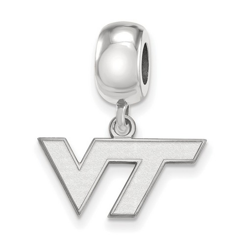 Virginia Tech Hokies XS Dangle Bead Charm in Sterling Silver 3.31 gr