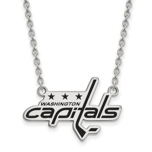 Washington Capitals Large Pendant Necklace in Sterling Silver 6.03 gr