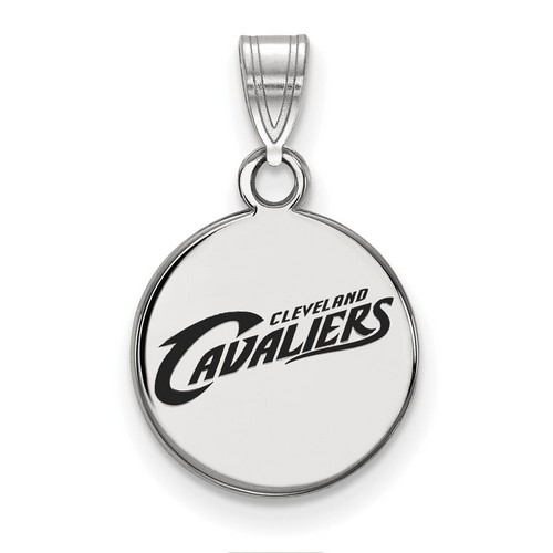 Cleveland Cavaliers Small Disc Pendant in Sterling Silver 1.51 gr