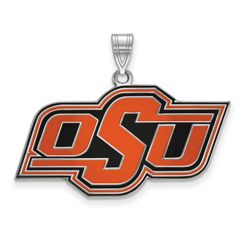 Oklahoma State University Cowboys Large Pendant in Sterling Silver 5.11 gr