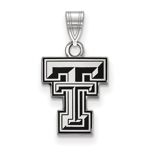 Texas Tech University Red Raiders Small Pendant in Sterling Silver 1.23 gr