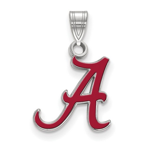 University of Alabama Crimson Tide Small Pendant in Sterling Silver 1.05 gr