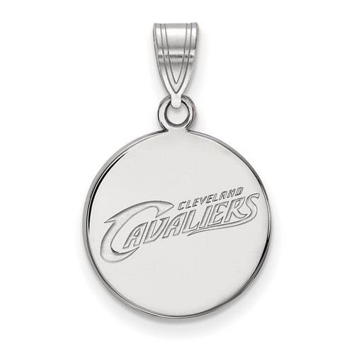 Cleveland Cavaliers Medium Disc Pendant in Sterling Silver 2.39 gr