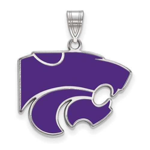 Kansas State University Wildcats Large Pendant in Sterling Silver 2.66 gr