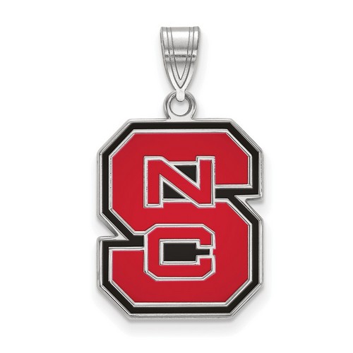 North Carolina State University Wolfpack Large Sterling Silver Pendant 2.76 gr