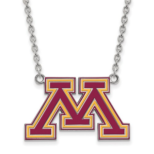 University of Minnesota Golden Gophers Sterling Silver Pendant Necklace 7.40 gr