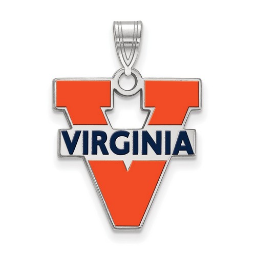 University of Virginia Cavaliers Large Pendant in Sterling Silver 2.20 gr
