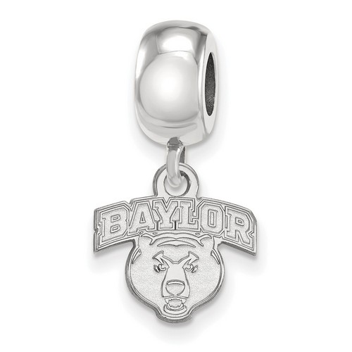Baylor University Bears XS Dangle Bead Charm in Sterling Silver 3.11 gr