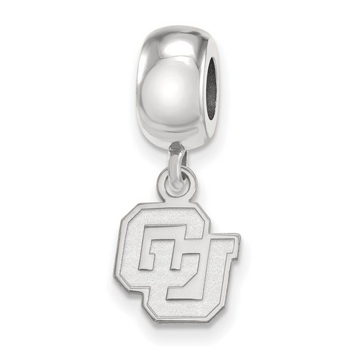 University of Colorado Buffaloes XS Dangle Bead Charm in Sterling Silver 2.98 gr