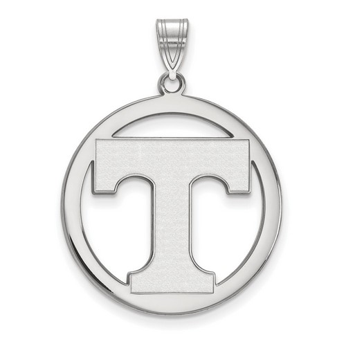 University of Tennessee Volunteers Large Sterling Silver Circle Pendant 3.20 gr