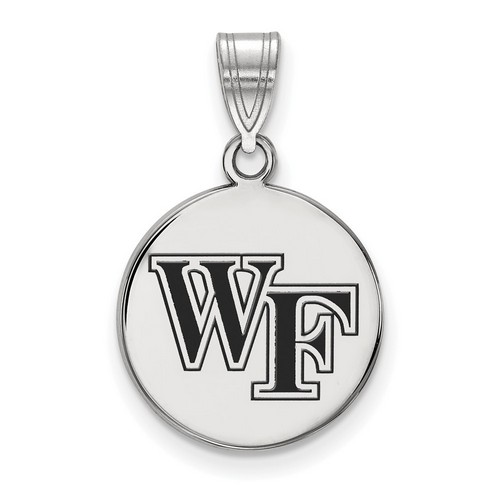 Wake Forest University Demon Deacons Sterling Silver Disc Pendant 2.32 gr