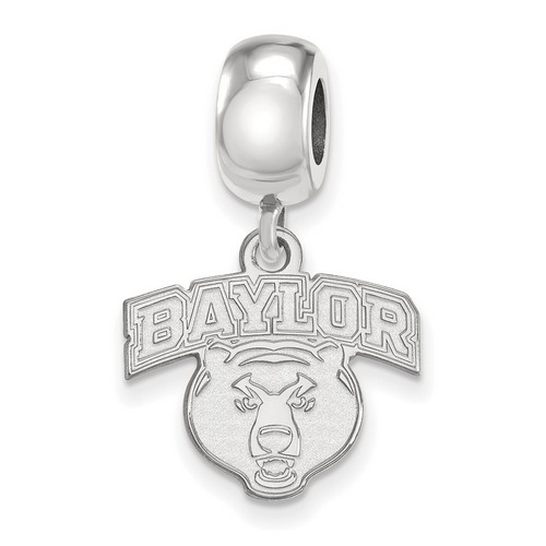 Baylor University Bears Small Dangle Bead in Sterling Silver 3.70 gr
