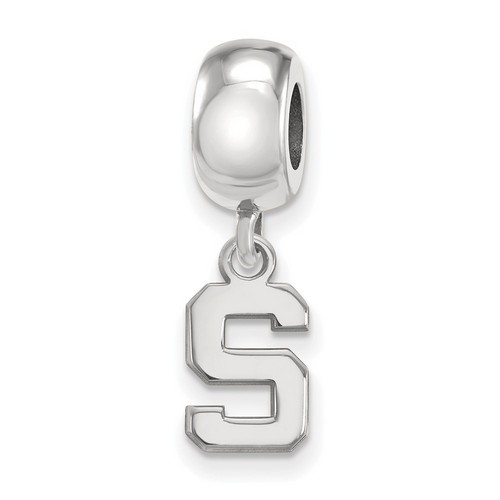 Michigan State University Spartans XS Sterling Silver Dangle Bead Charm 2.87 gr