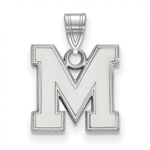 University of Memphis Tigers Small Pendant in Sterling Silver 1.58 gr