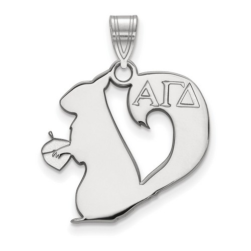 Alpha Gamma Delta Sorority Medium Pendant in Sterling Silver 0.95 gr