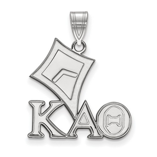 Kappa Alpha Theta Sorority Medium Pendant in Sterling Silver 1.47 gr
