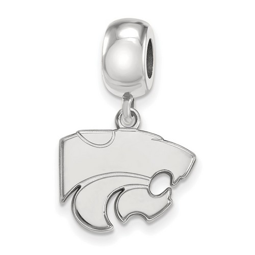 Kansas State University Wildcats Small Dangle Bead in Sterling Silver 3.47 gr