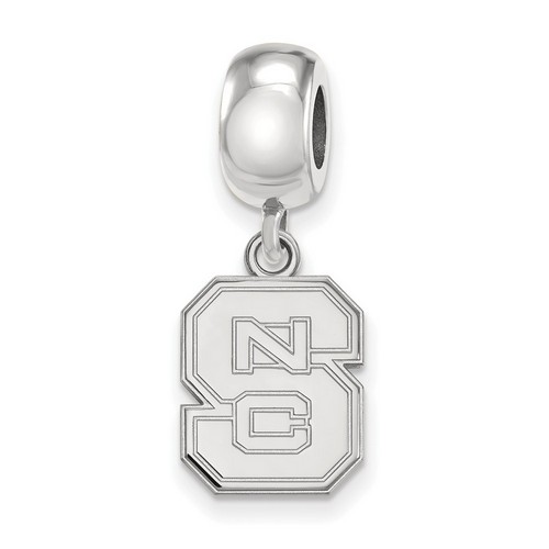 NC State University Wolfpack Small Dangle Bead in Sterling Silver 3.46 gr