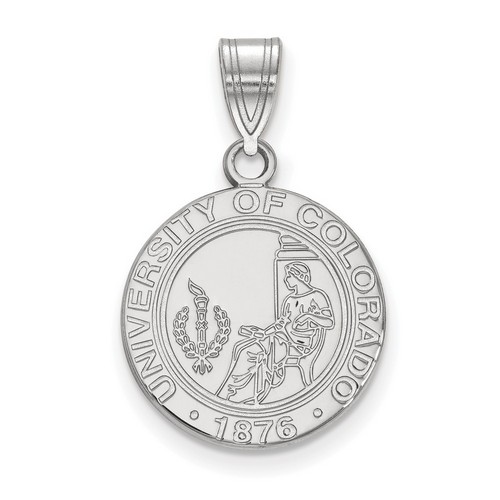 University of Colorado Buffaloes Medium Crest Pendant in Sterling Silver 2.32 gr