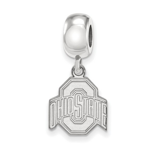 Ohio State University Buckeyes Small Dangle Bead in Sterling Silver 3.41 gr