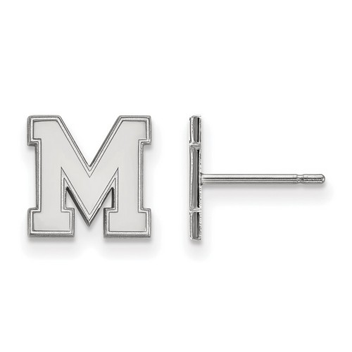 University of Memphis Tigers XS Post Earrings in Sterling Silver 1.29 gr