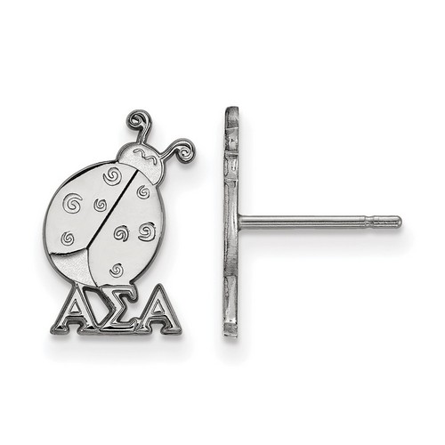 Alpha Sigma Alpha Sorority XS Post Earrings in Sterling Silver 1.01 gr