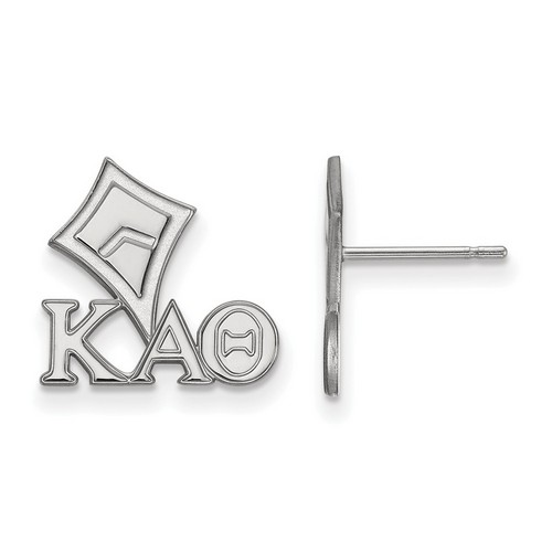 Kappa Alpha Theta Sorority XS Post Earrings in Sterling Silver 1.59 gr