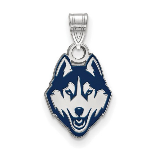 University of Connecticut Huskies Small Pendant in Sterling Silver 0.96 gr