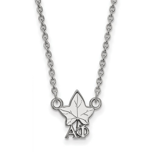 Alpha Phi Sorority XS Pendant Necklace in Sterling Silver 2.67 gr