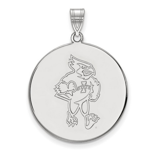 Iowa State University Cyclones XL Disc Pendant in Sterling Silver 5.81 gr