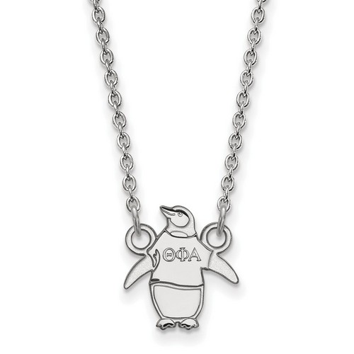Theta Phi Alpha Sorority XS Pendant Necklace in Sterling Silver 2.67 gr