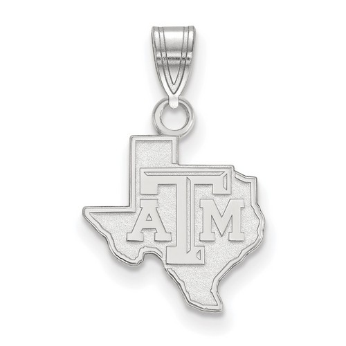 Texas A&M University Aggies Small Pendant in Sterling Silver 1.01 gr