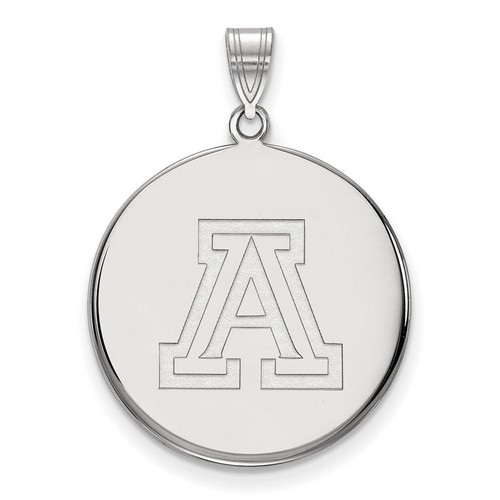 University of Arizona Wildcats XL Disc Pendant in Sterling Silver 5.76 gr