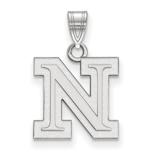University of Nebraska Cornhuskers Small Pendant in Sterling Silver 1.23 gr