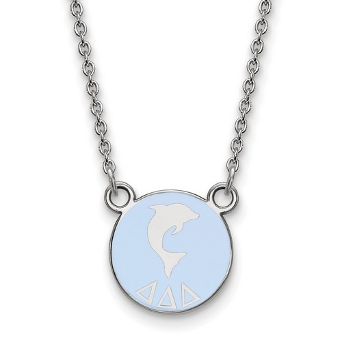 Tri Delta Sorority XS Pendant Necklace in Sterling Silver 3.10 gr