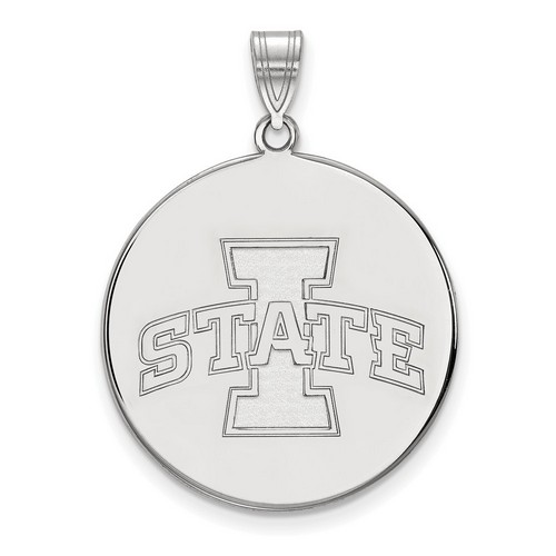 Iowa State University Cyclones XL Disc Pendant in Sterling Silver 5.77 gr